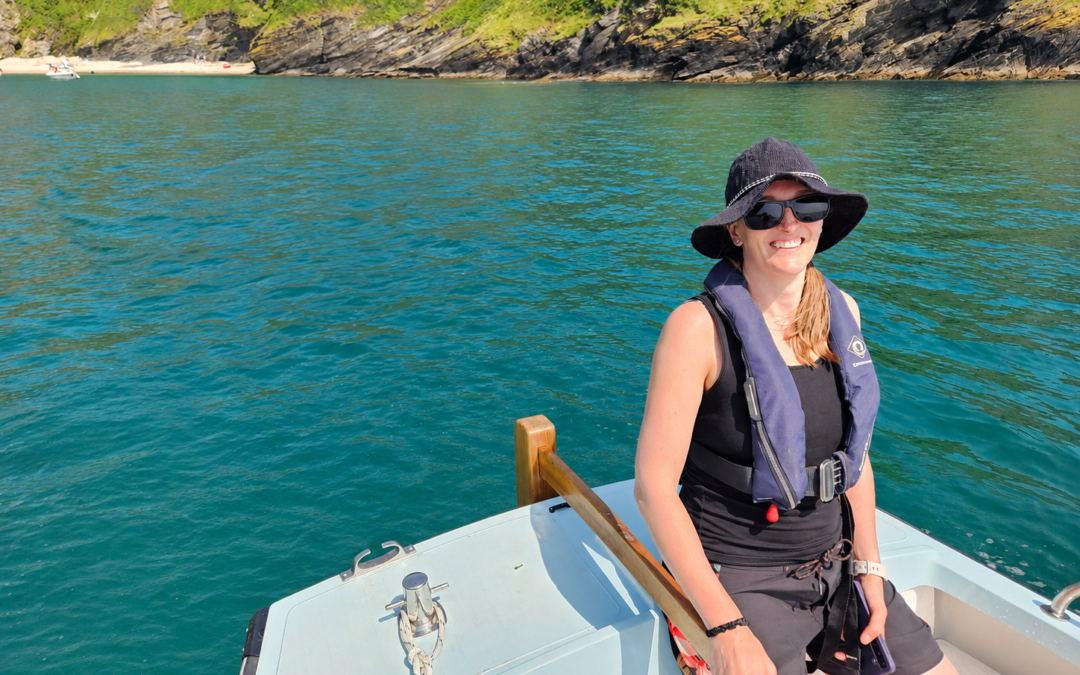 Sugarbush founder Lauren on an Electric Plymouth Pilot